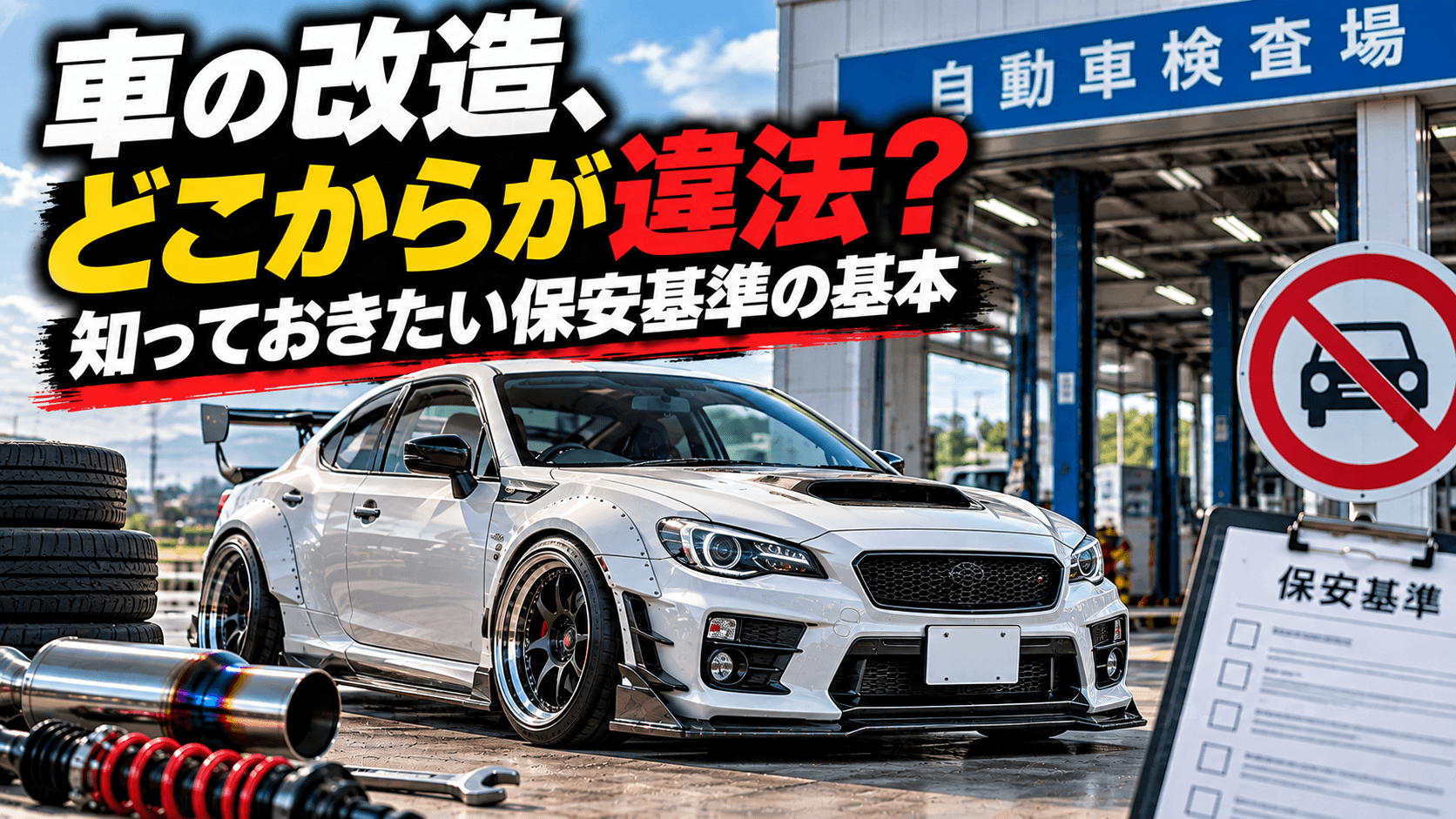 車の改造、どこからが違法？知っておきたい保安基準の基本